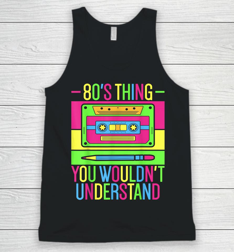 80S Outfit 1980S Fashion 80 Theme Party 80S Costume Eighties Unisex Tank Top