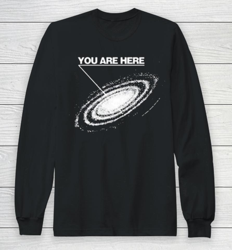 80’S ‘You Are Here’ Galaxy Long Sleeve T-Shirt