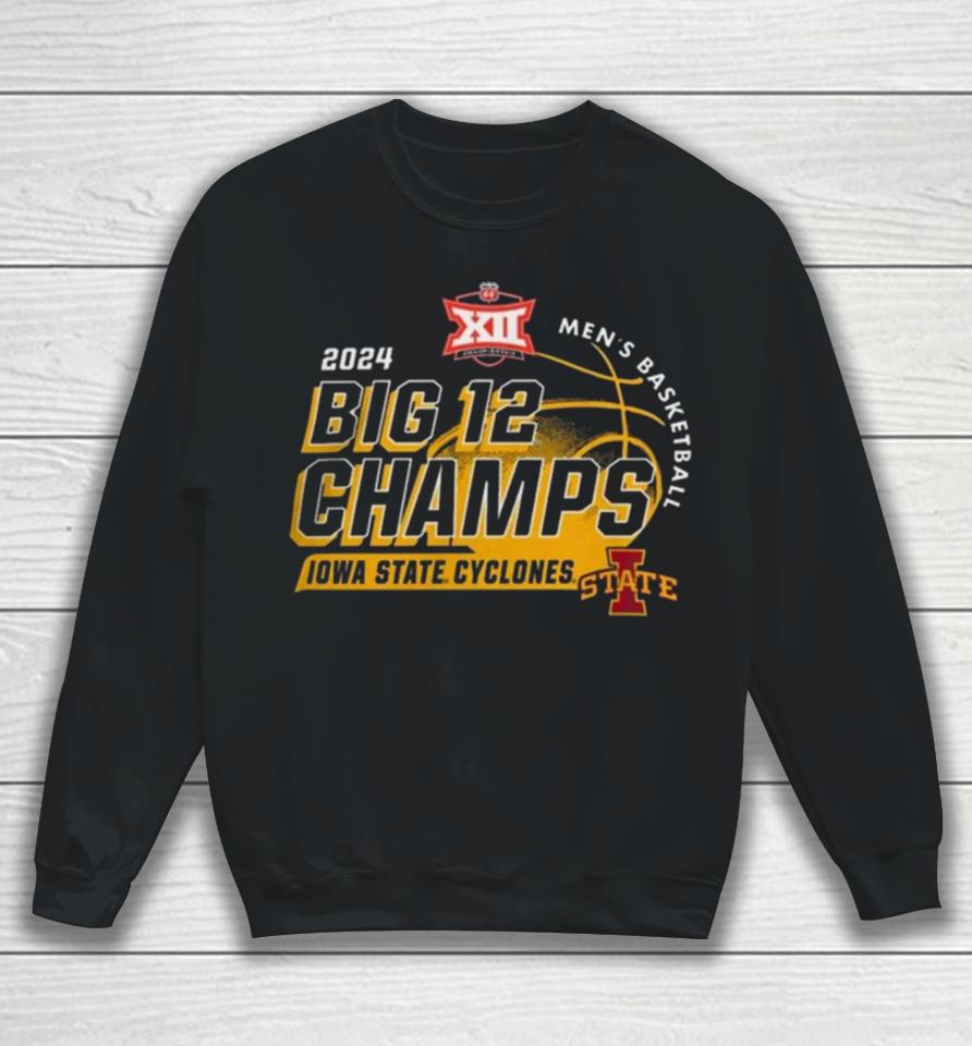 84 Cardinal Iowa State Cyclones 2024 Big 12 Men’s Basketball Conference Tournament Champions Locker Room Sweatshirt