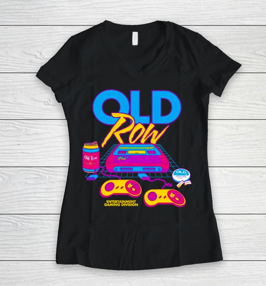 90S Gaming Mineral Wash Women V-Neck T-Shirt
