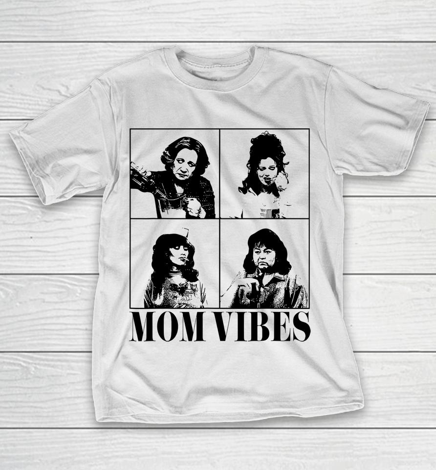 90'S Mom Vibes Vintage Funny Cool Mom Trendy Mother's Day T-Shirt