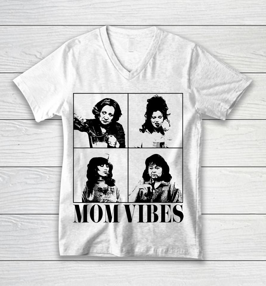 90'S Mom Vibes Vintage Funny Cool Mom Trendy Mother's Day Unisex V-Neck T-Shirt