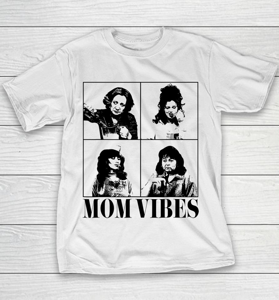 90'S Mom Vibes Vintage Funny Cool Mom Trendy Mother's Day Youth T-Shirt