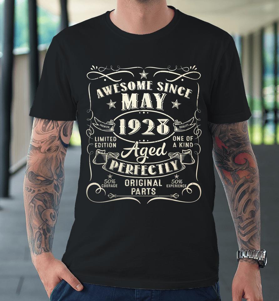 95Th Birthday Awesome Since May 1928 95 Years Old Gift Men Premium T-Shirt