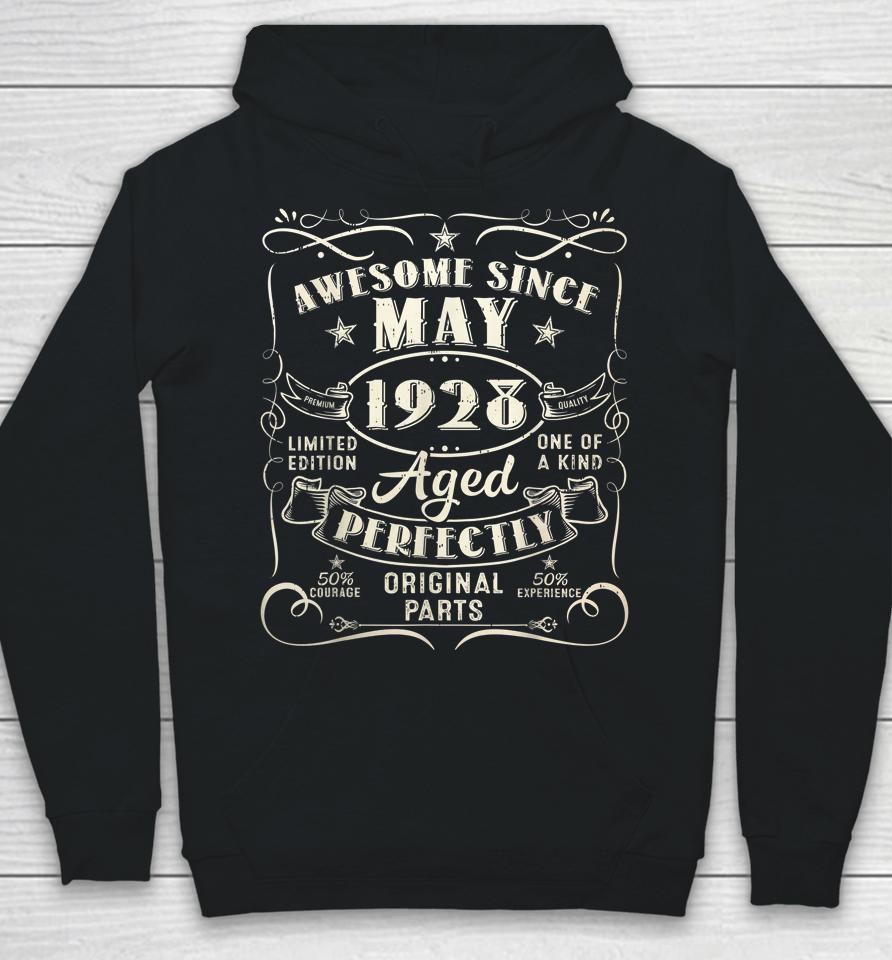95Th Birthday Awesome Since May 1928 95 Years Old Gift Men Hoodie