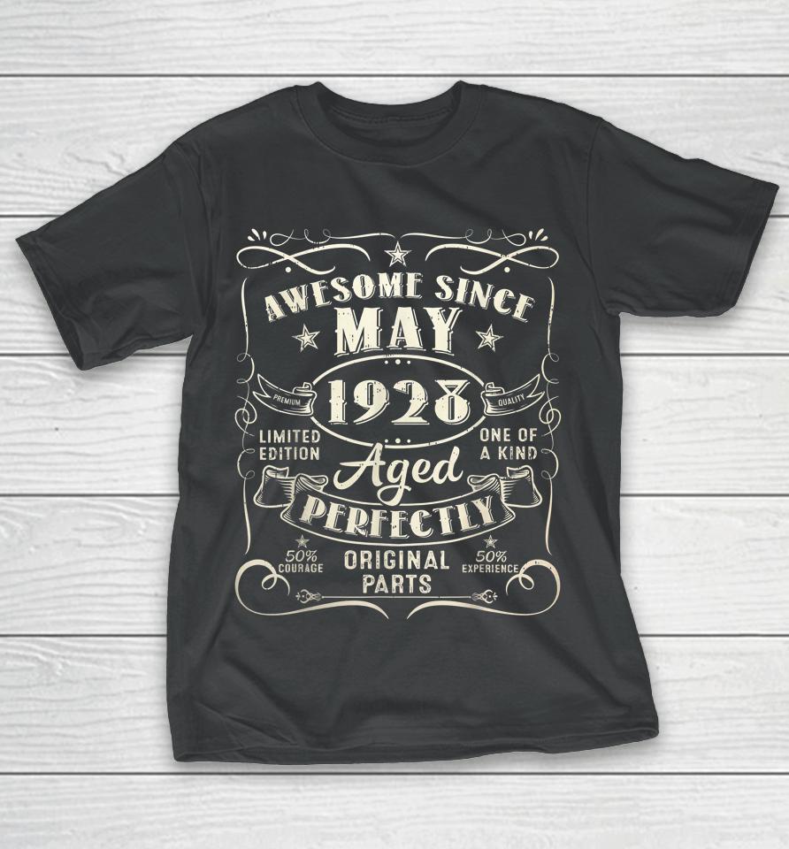 95Th Birthday Awesome Since May 1928 95 Years Old Gift Men T-Shirt