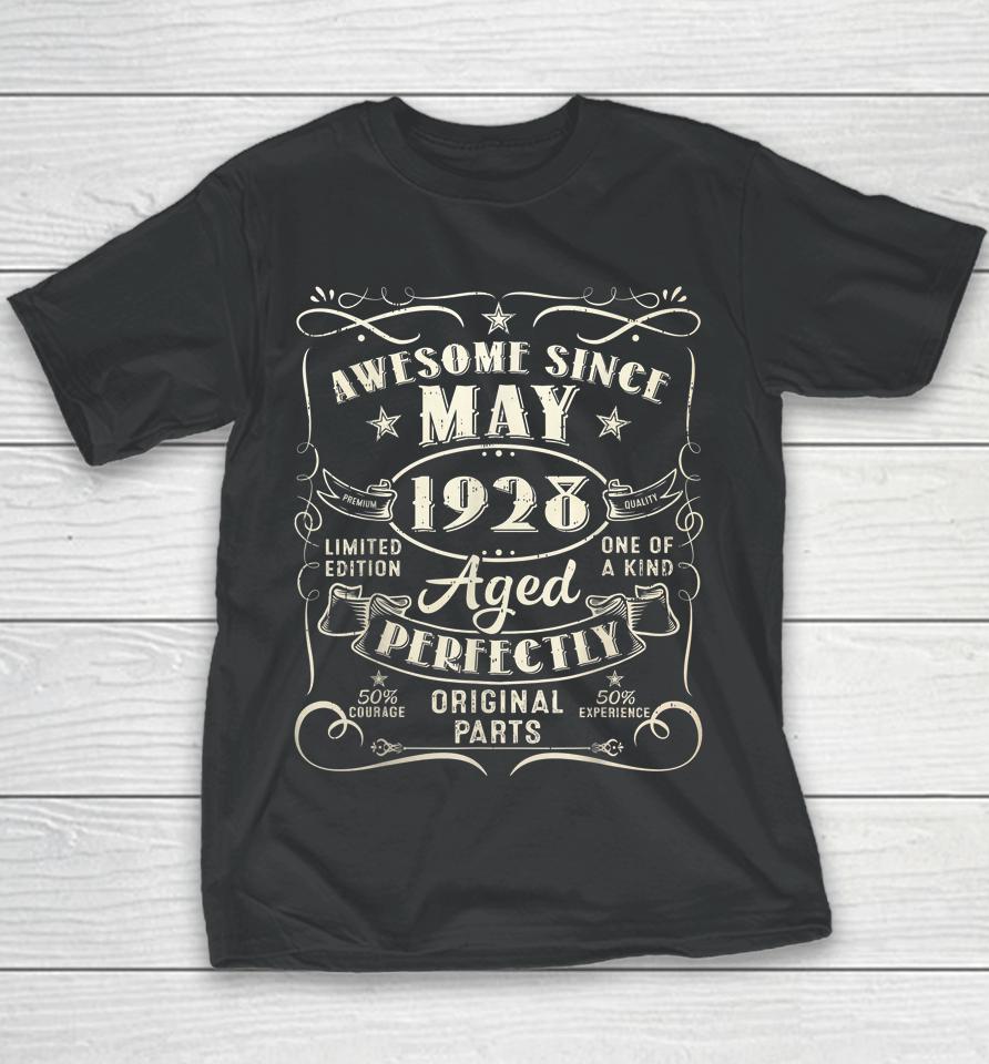 95Th Birthday Awesome Since May 1928 95 Years Old Gift Men Youth T-Shirt