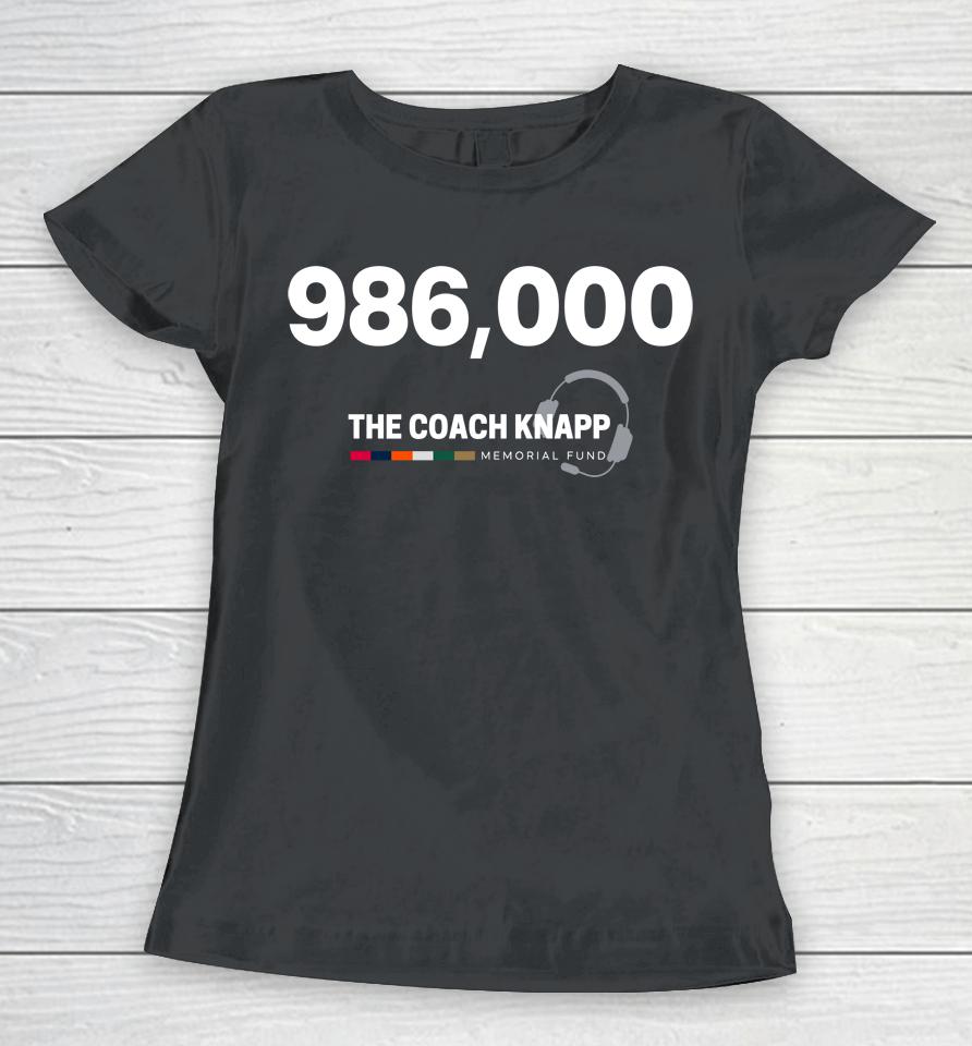 986,000 The Coach Knapp Memorial Fund Robert Saleh Women T-Shirt