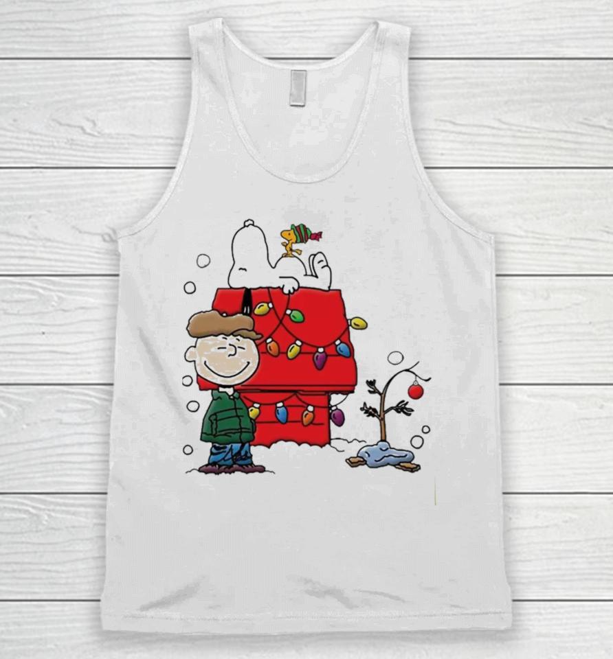 A Charlie Brown Christmas With Snoopy Dog Merry Christmas Unisex Tank Top