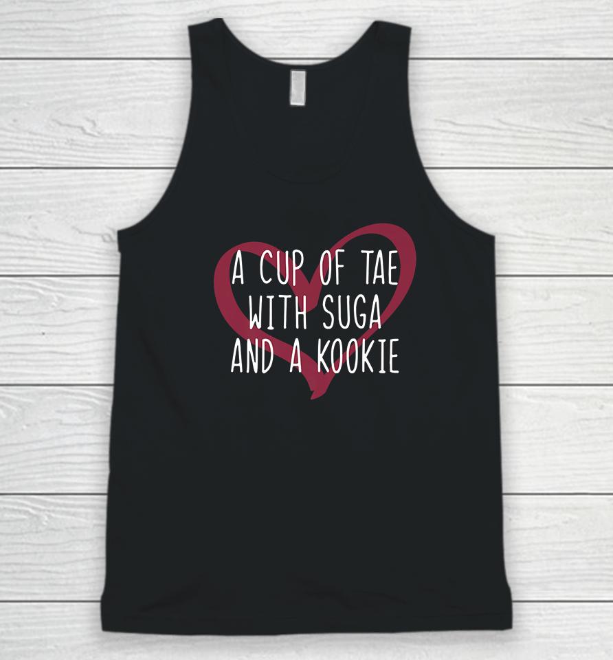 A Cup Of Tae With Suga And A Kookie Unisex Tank Top