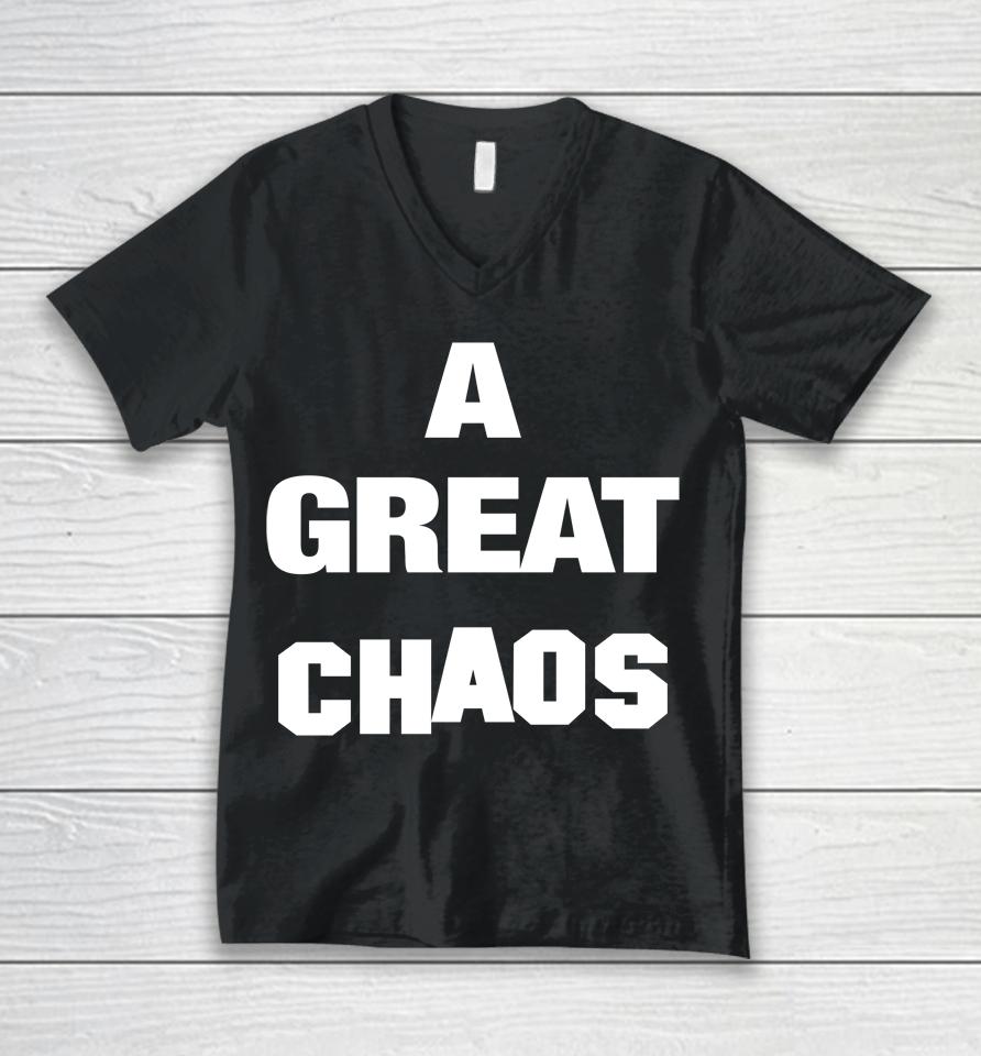 A Great Chaos Unisex V-Neck T-Shirt