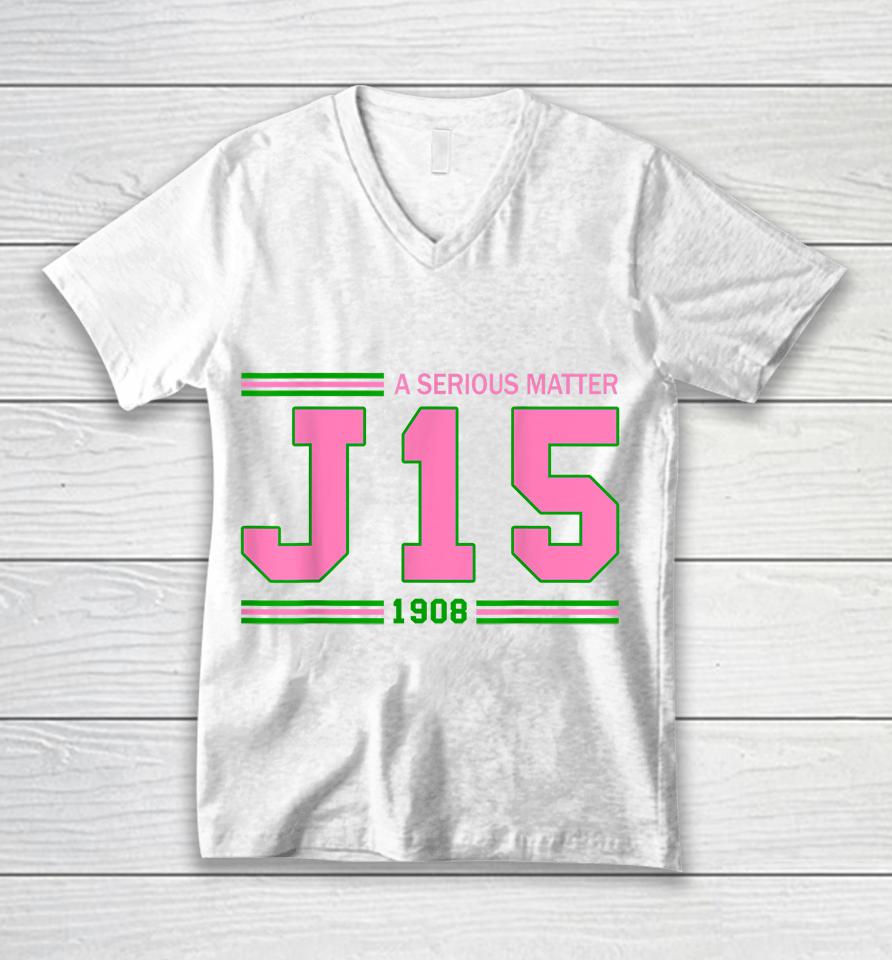A Serious Matter J15 Founder's Day Aka Unisex V-Neck T-Shirt