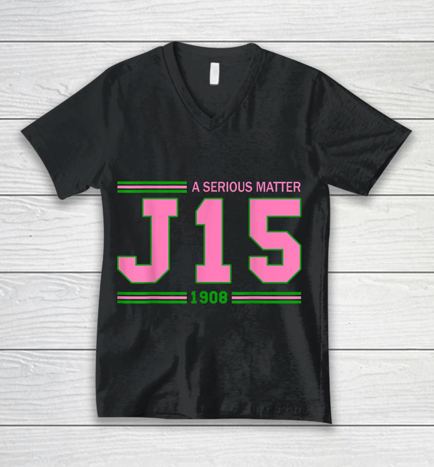 A Serious Matter J15 Founder's Day Pink And Green Aka Women Unisex V-Neck T-Shirt