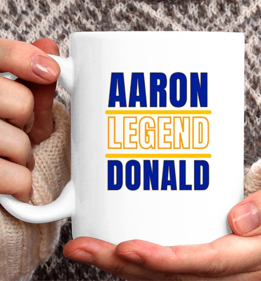 Aaron Donald Legend Los Angeles Rams Football Coffee Mug