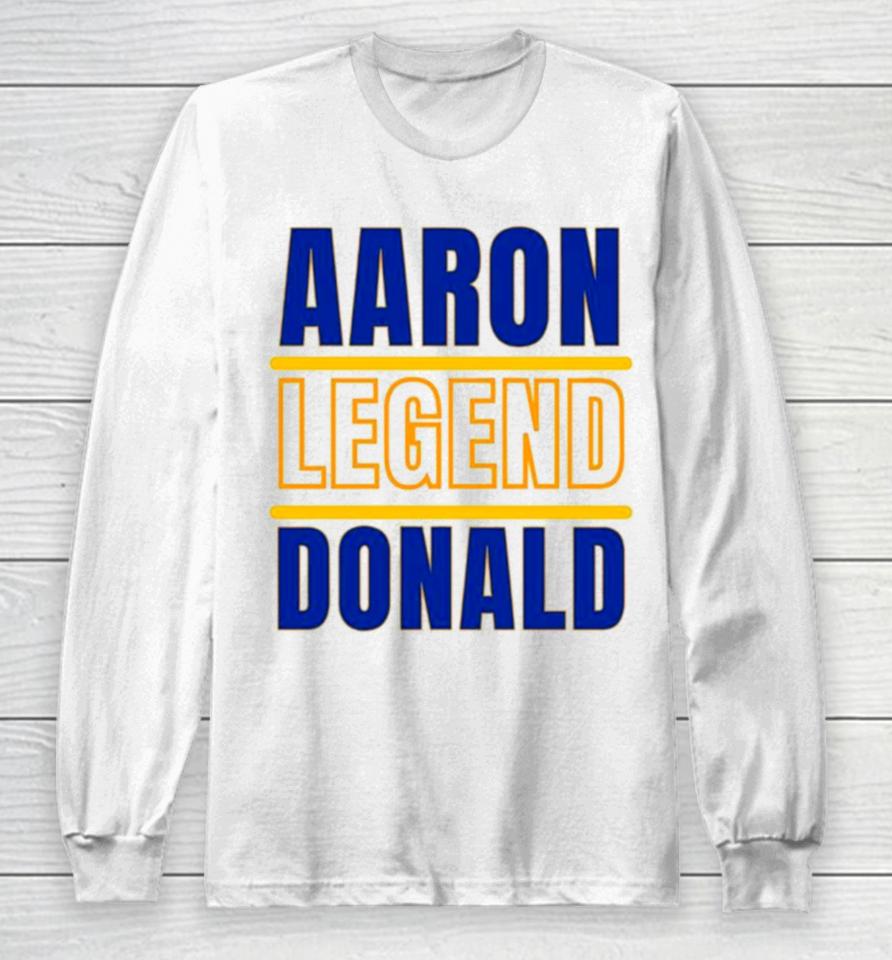 Aaron Donald Legend Los Angeles Rams Football Long Sleeve T-Shirt