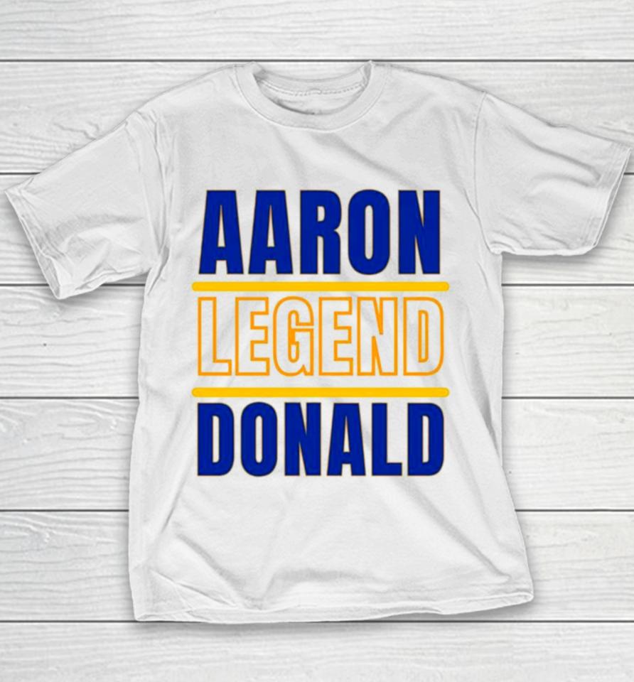 Aaron Donald Legend Los Angeles Rams Football Youth T-Shirt