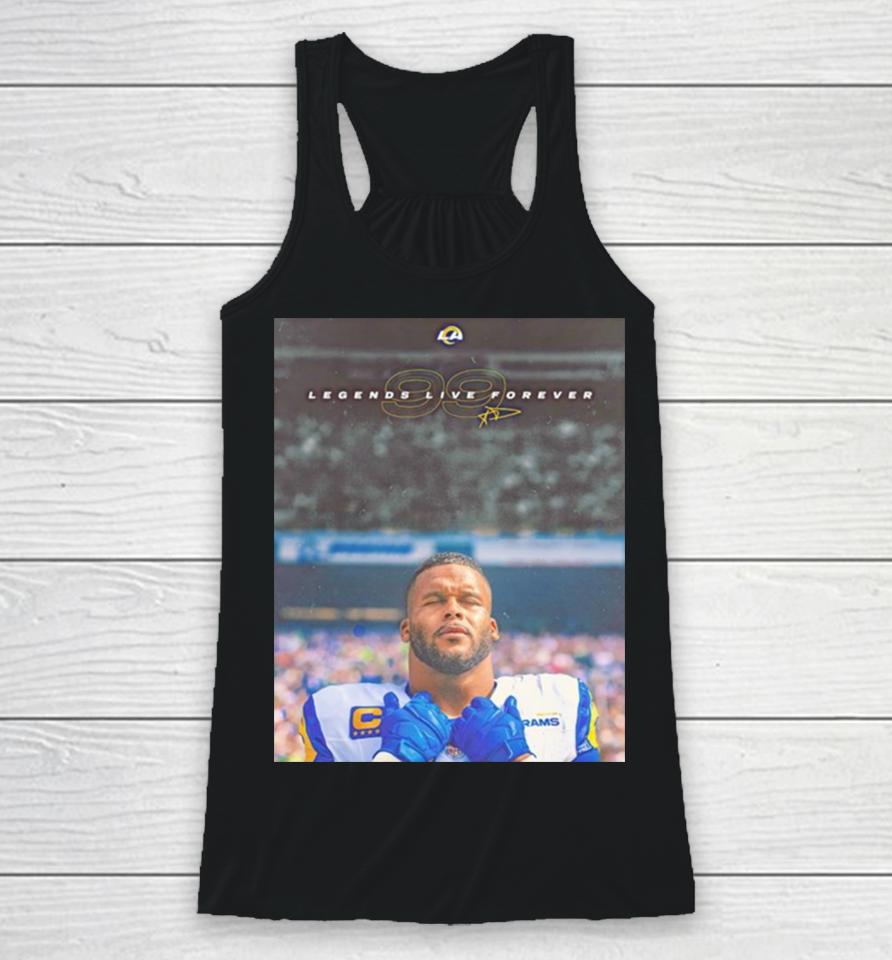 Aaron Donald Los Angeles Rams 99 Lengends Live Forever Racerback Tank
