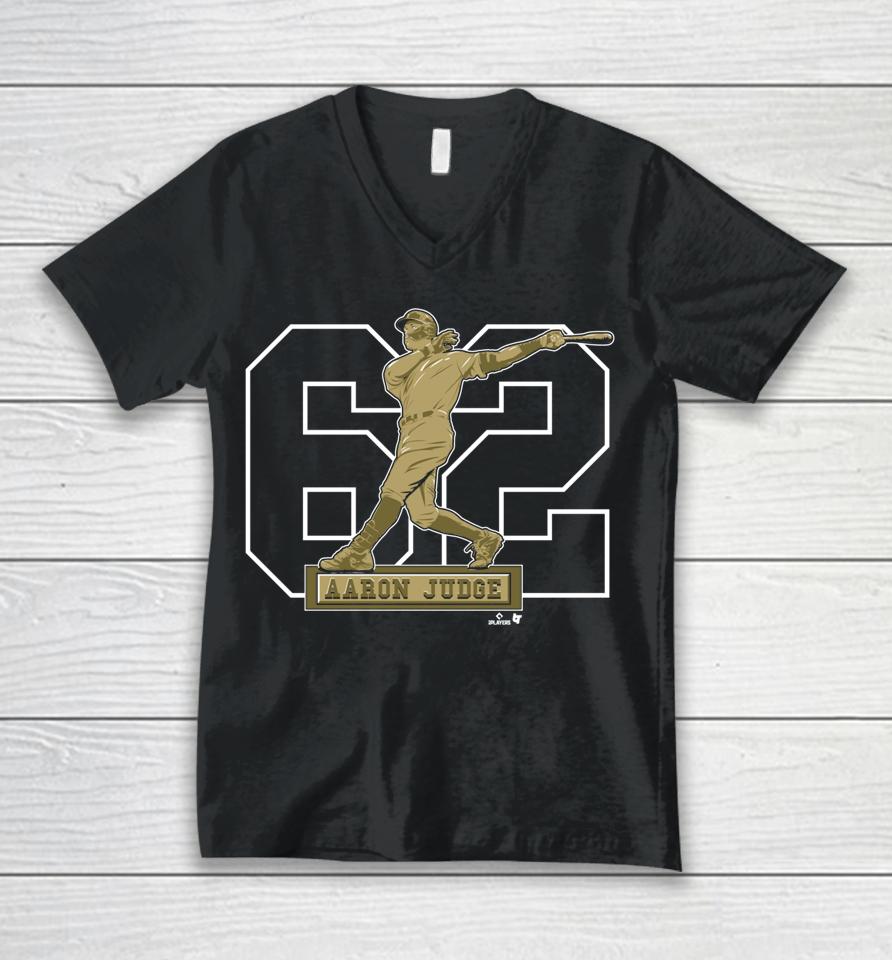 Aaron Judge - 62 - New York Baseball Unisex V-Neck T-Shirt