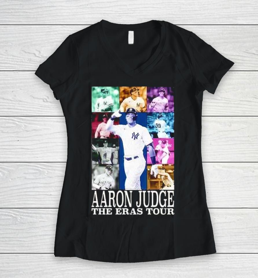 Aaron Judge New York Yankees The Eras Tour Women V-Neck T-Shirt