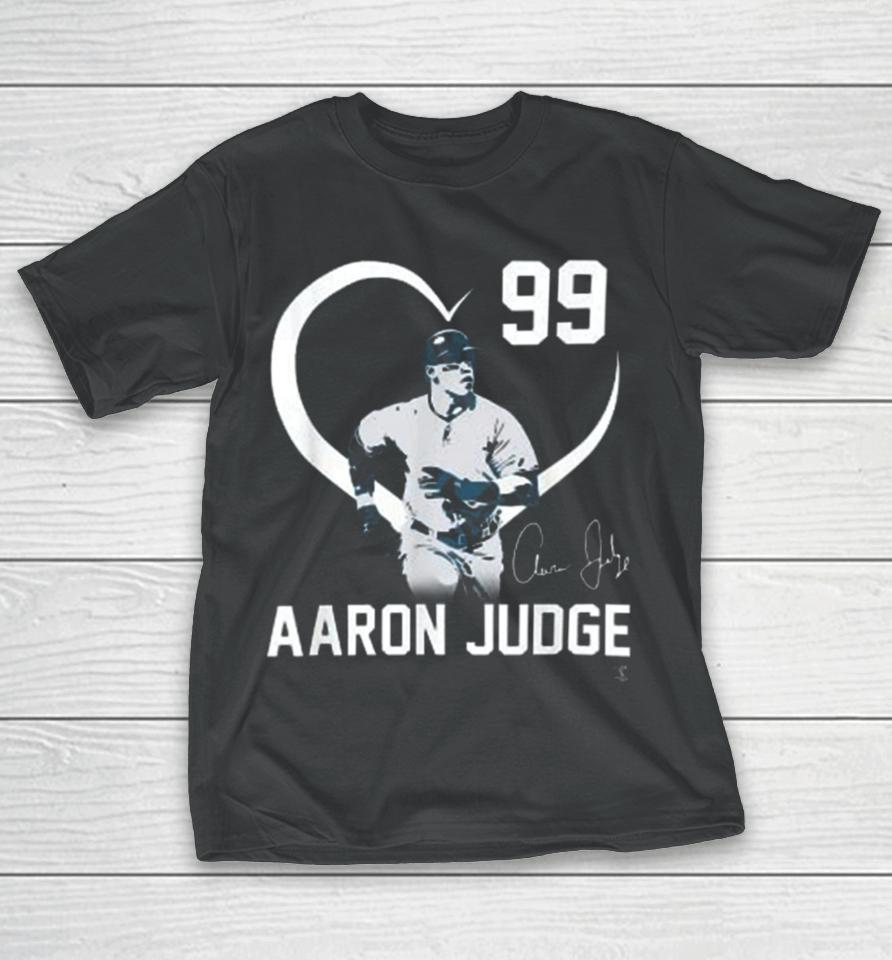 Aaron Judge Player Heart Signature Shirt T-Shirt
