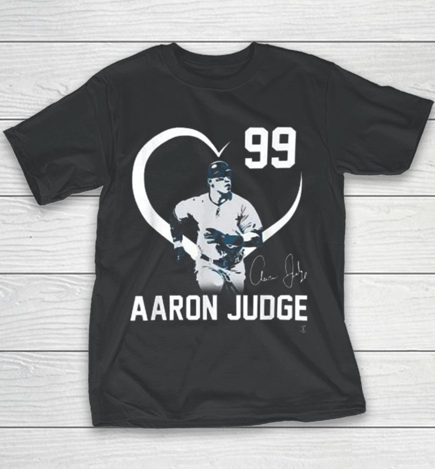 Aaron Judge Player Heart Signature Shirt Youth T-Shirt
