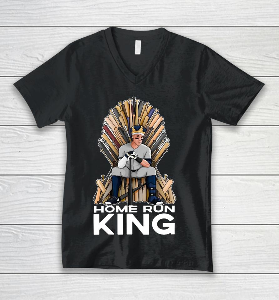 Aaron Judge T Shirt Home Run King Unisex V-Neck T-Shirt