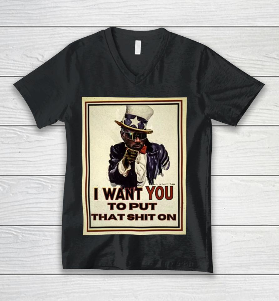 Ab84 I Want You Ptso Unisex V-Neck T-Shirt