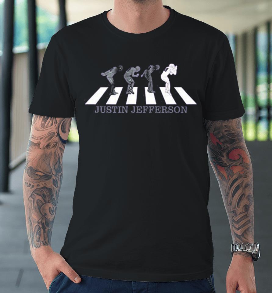 Abbey Road Griddy Justin Jefferson Minnesota Vikings Premium T-Shirt