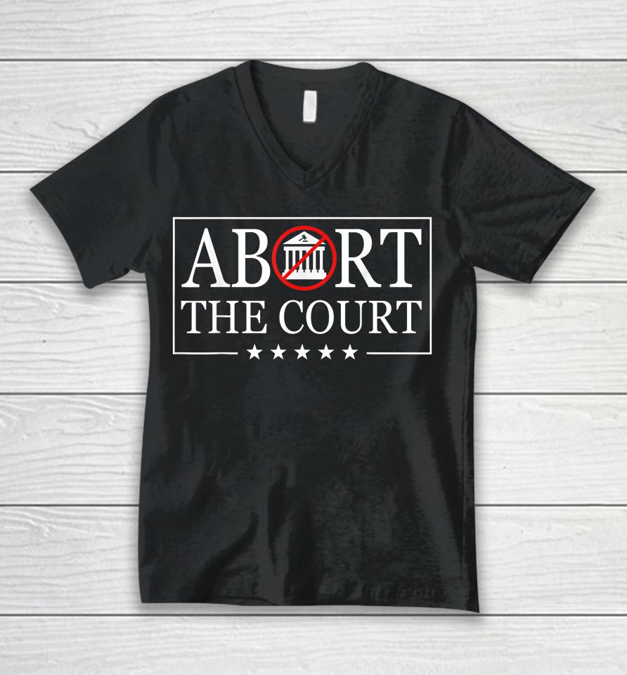 Abort The Court Unisex V-Neck T-Shirt