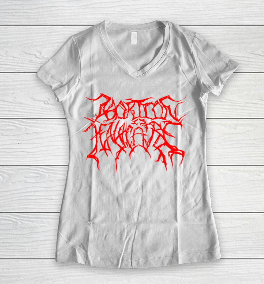 Abortion Is Healthcare But Make It Metal Women V-Neck T-Shirt