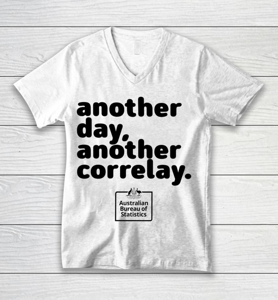 Absstats Another Day Another Corelay Unisex V-Neck T-Shirt