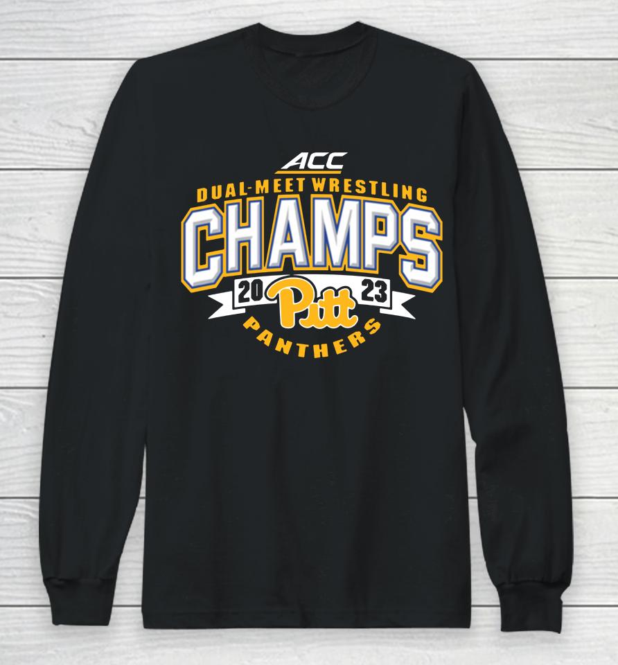 Acc Pitt Dual-Meet Wrestling Champs Long Sleeve T-Shirt