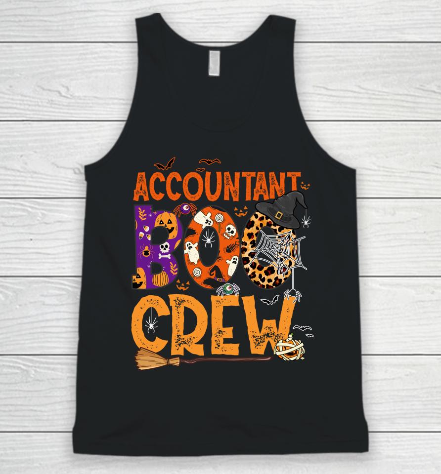 Accountant Boo Crew Halloween Costume Spooky Accountant Unisex Tank Top