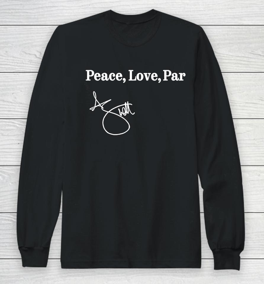 Adam Scott Peace Love Par Long Sleeve T-Shirt
