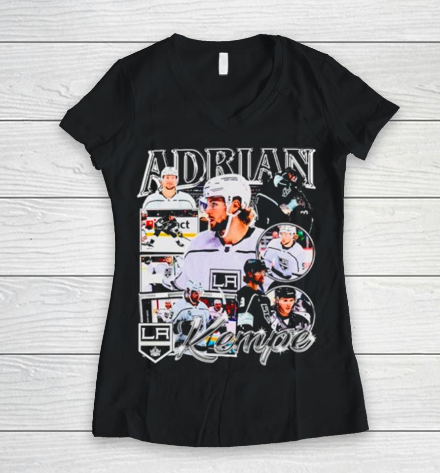 Adrian Kempe Los Angeles Kings Nhl Women V-Neck T-Shirt