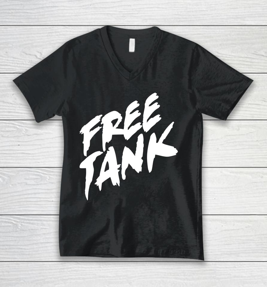 Adrien Broner Wearing Free Tank Unisex V-Neck T-Shirt