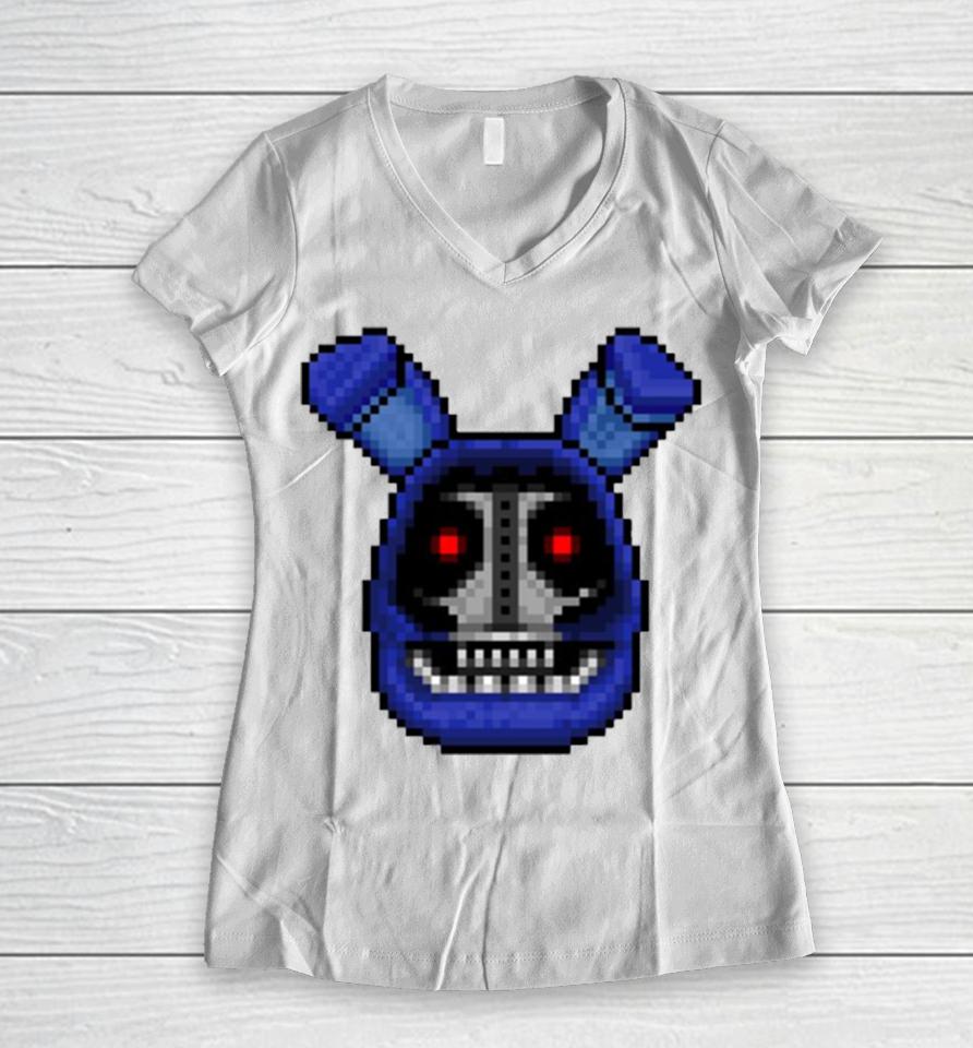 Adventure Withered Bonnie Fnaf Five Nights At Freddy’s Women V-Neck T-Shirt