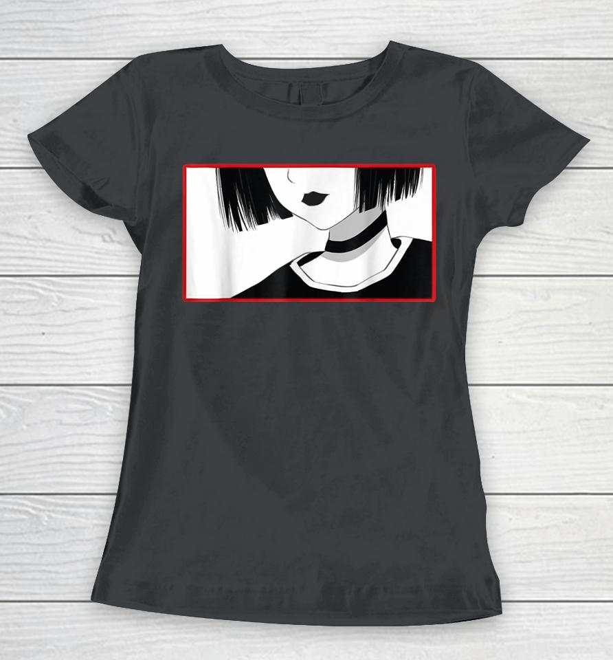 Aesthetic Goth Anime Girl Tee - Soft Grunge Aesthetic Gothic Women T-Shirt