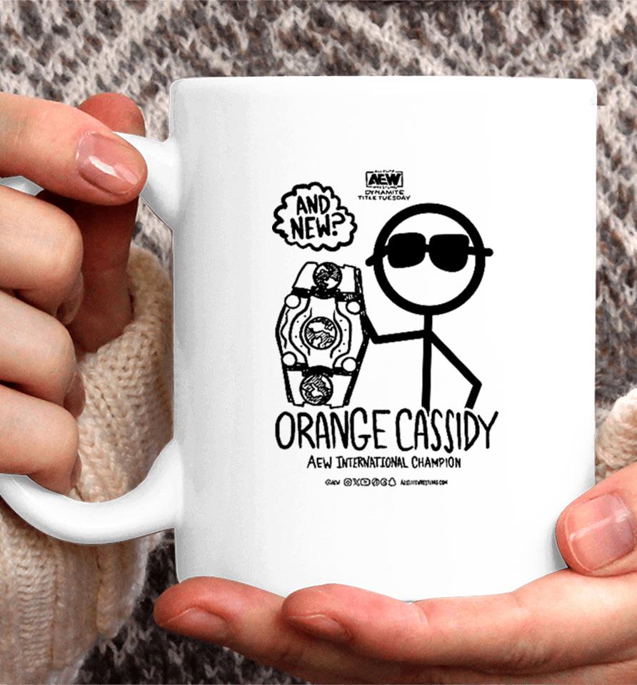 Aew And New International Champion Orange Cassidy Coffee Mug