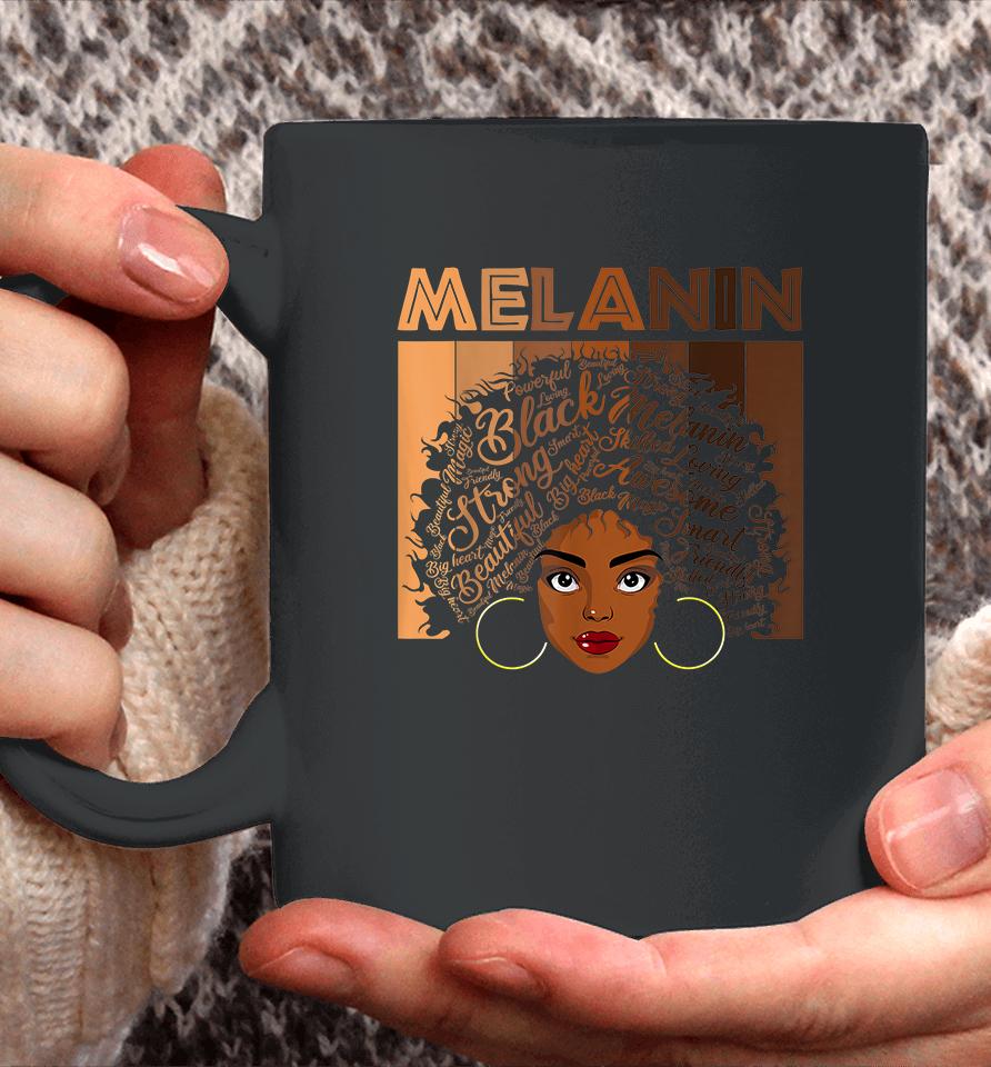 African American Afro Blm Black Women Girls Melanin Coffee Mug