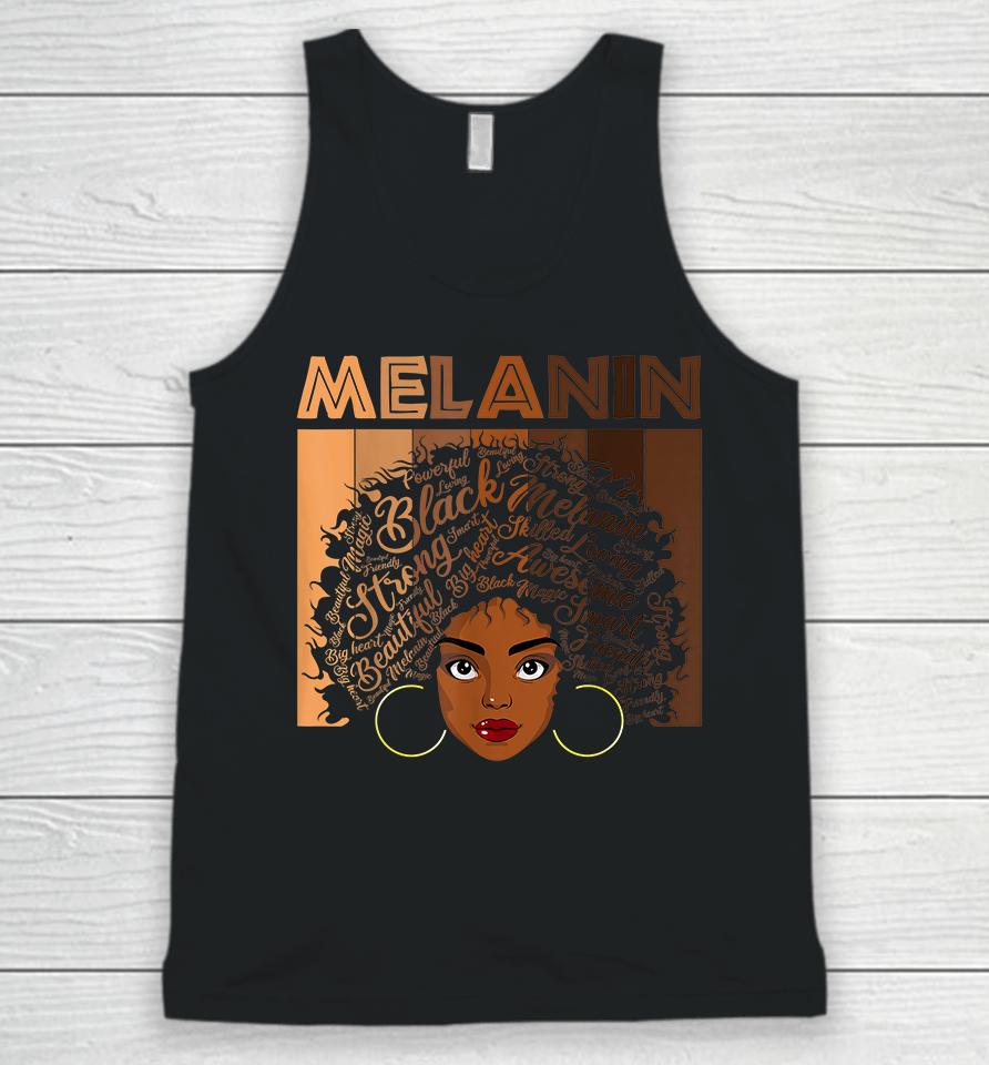 African American Afro Blm Black Women Girls Melanin Unisex Tank Top