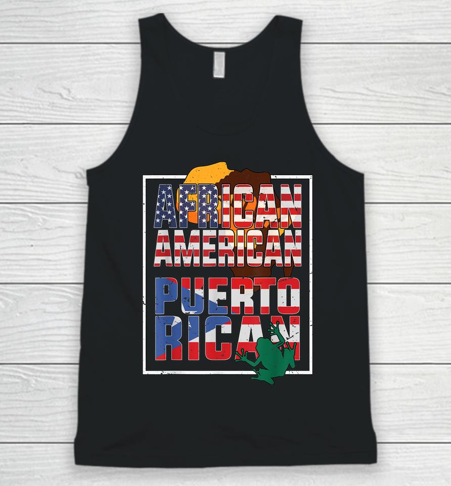 African American And Puerto Rican Flag American Puerto Rican Unisex Tank Top