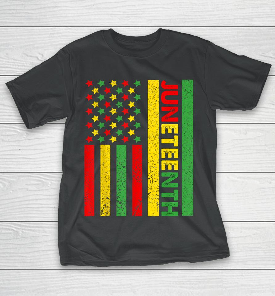 African American Flag Juneteenth T-Shirt