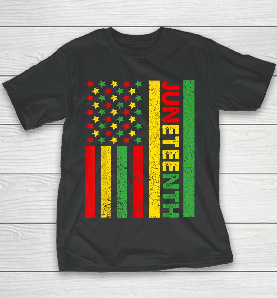 African American Flag Juneteenth Youth T-Shirt