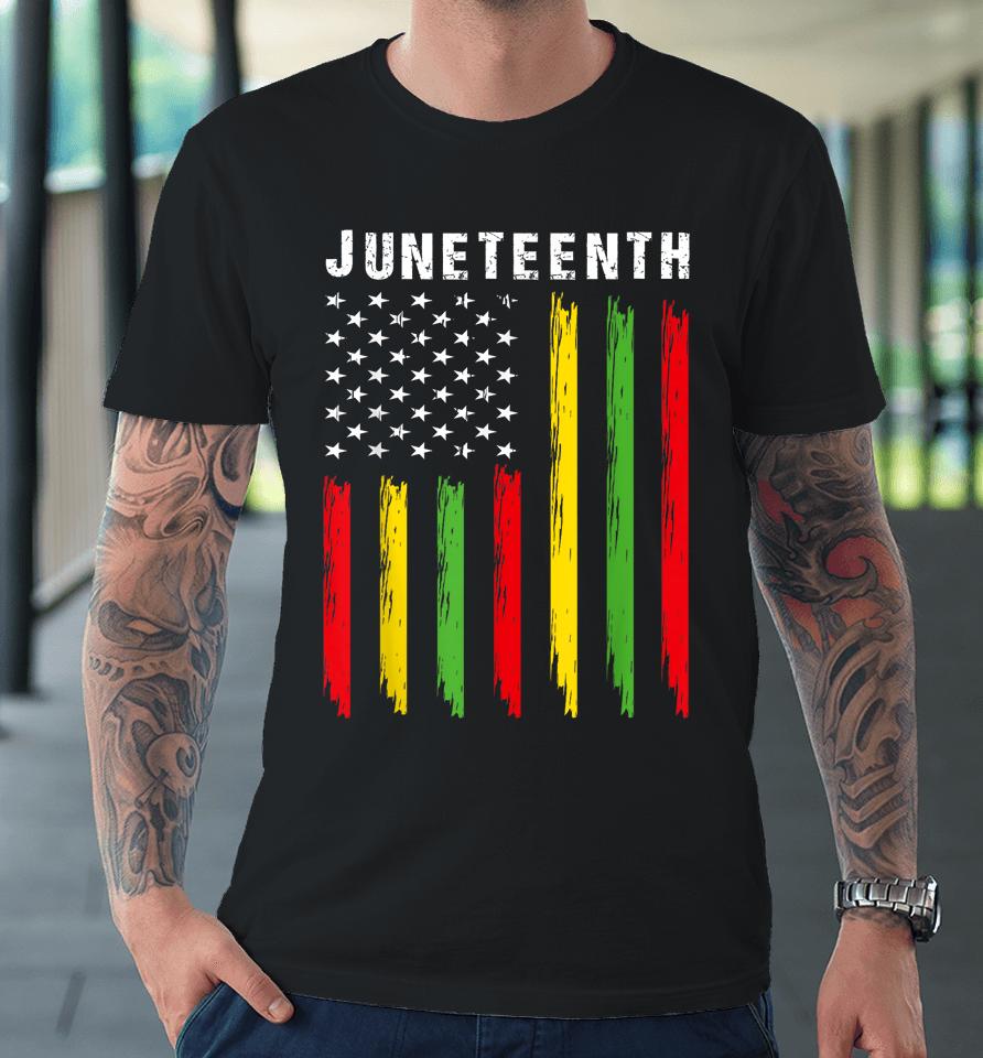 African American Flag Juneteenth Premium T-Shirt