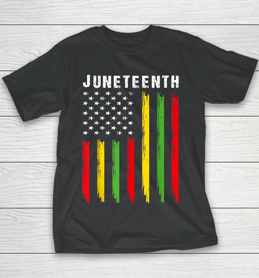 African American Flag Juneteenth Youth T-Shirt