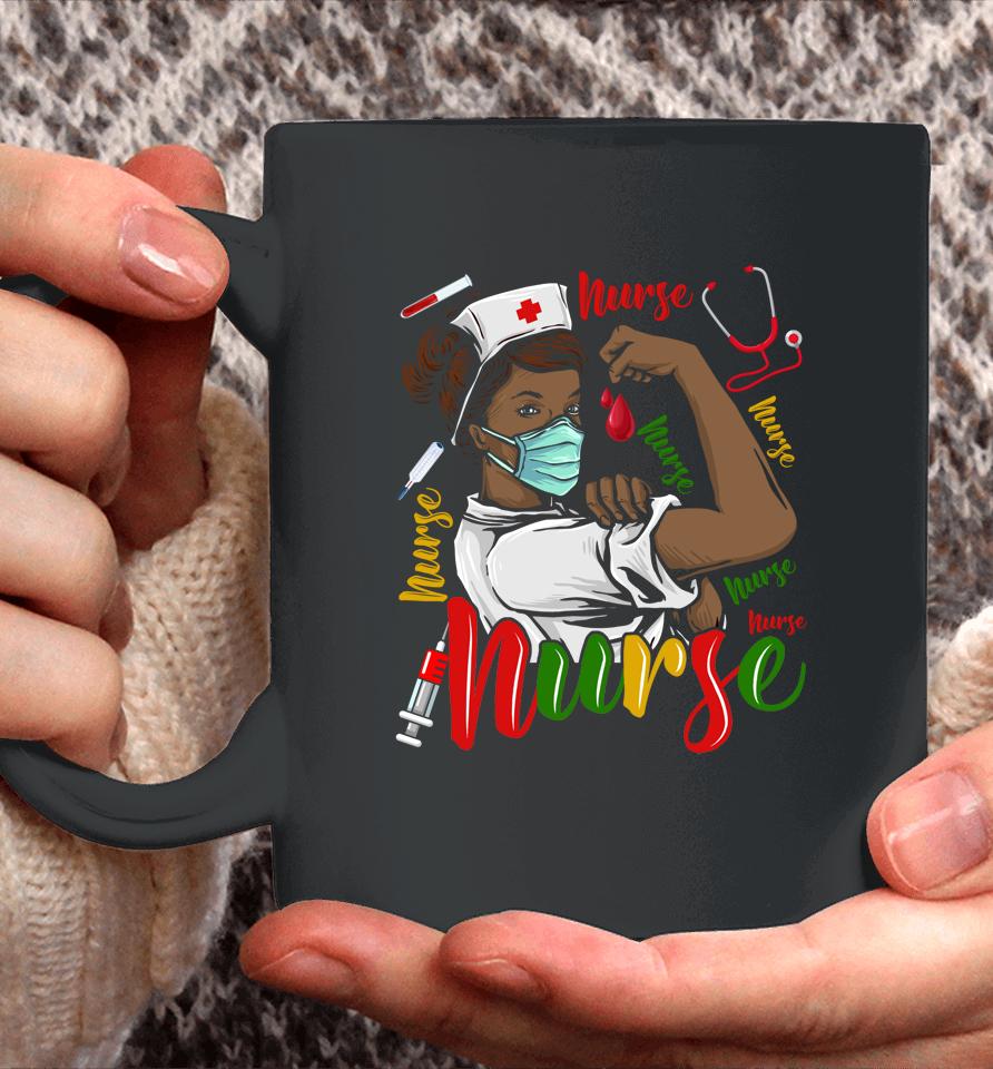 African American Nurse Women Black History Month Pride Coffee Mug