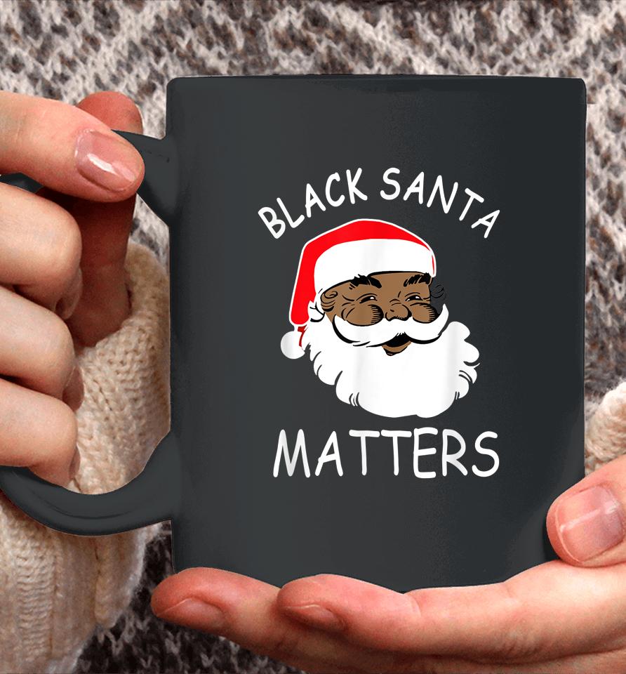 African American Santa Black Matters Christmas Pajama Family Coffee Mug