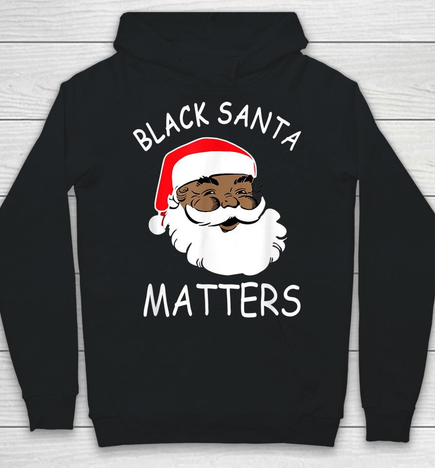 African American Santa Black Matters Christmas Pajama Family Hoodie