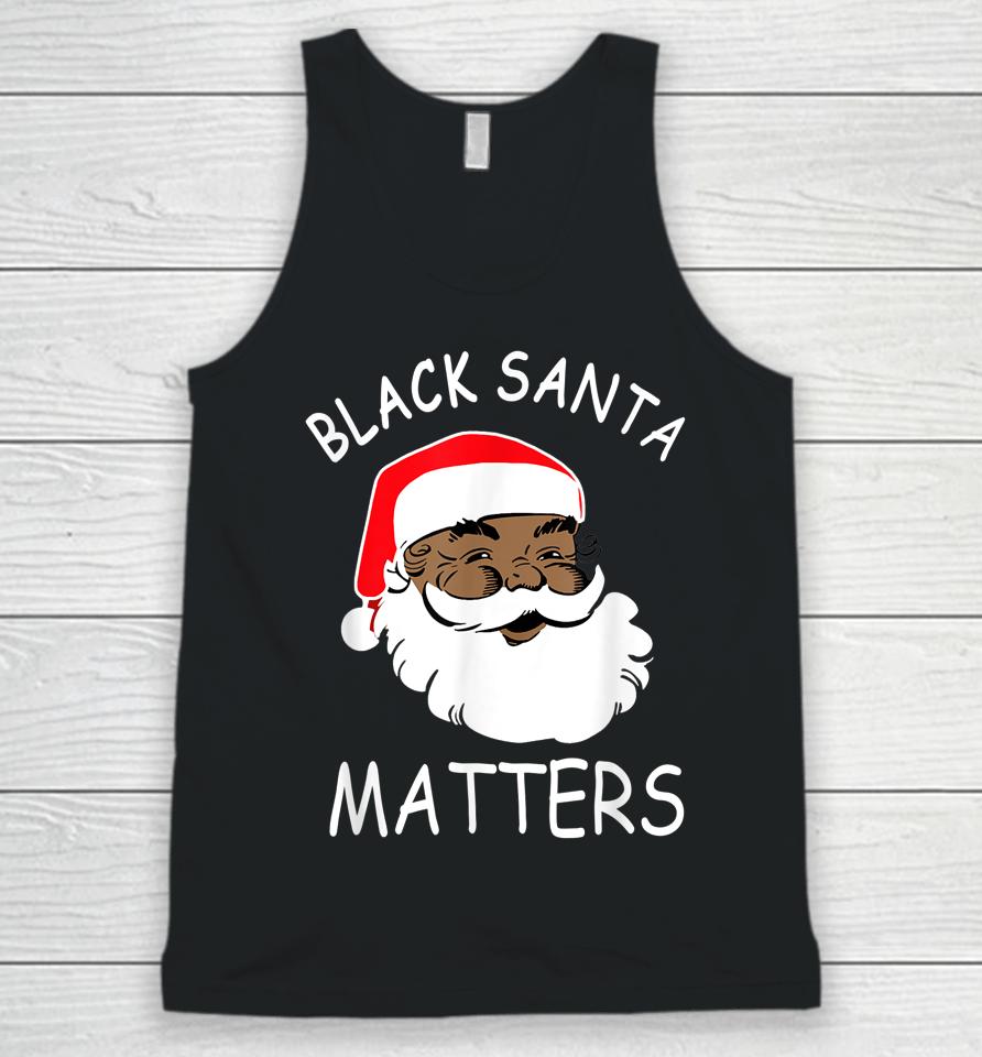 African American Santa Black Matters Christmas Pajama Family Unisex Tank Top